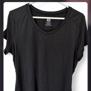 Bundle of 2 RBX Women’s Black & burgundy V-Neck Short Sleeve Tee
